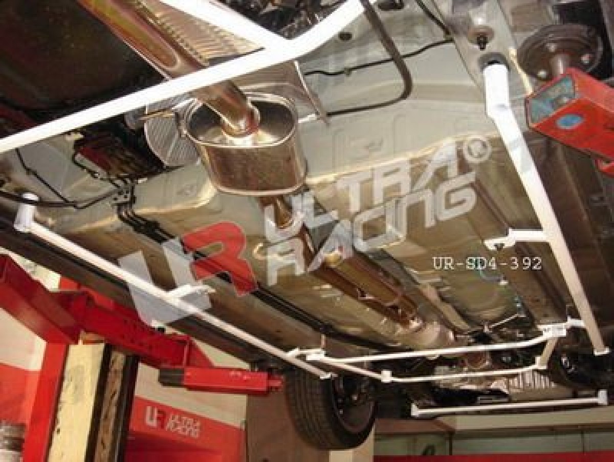 Honda Accord 03-08 4D Ultra-R 2x 4-Point Side Floor Bars