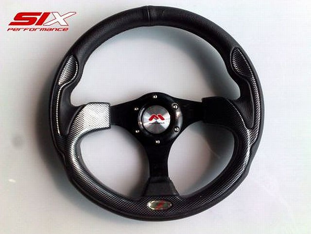 SIX Motora Lenkrad Tokio Schwarz Carbonlook 320mm