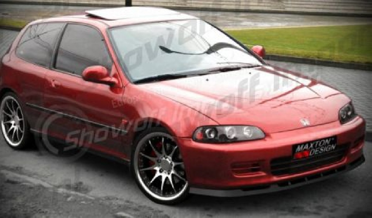  Honda Civic 92-95 2/3D MXT Front Lip ABS Gloss Black