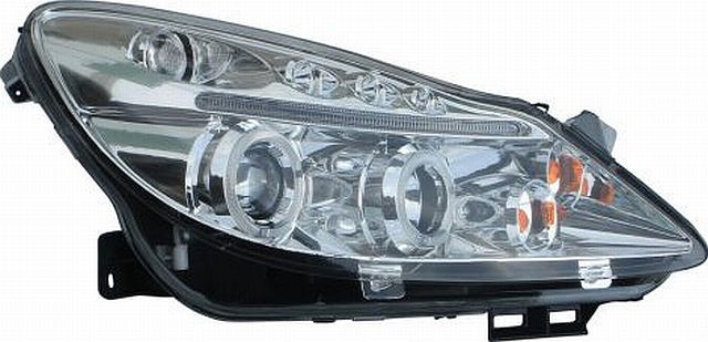 Angel Eyes Scheinwerfer Opel Corsa D 06-10 Chrom