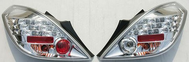 LED Rückleuchten Opel Corsa D 3T 06-10 Chrom