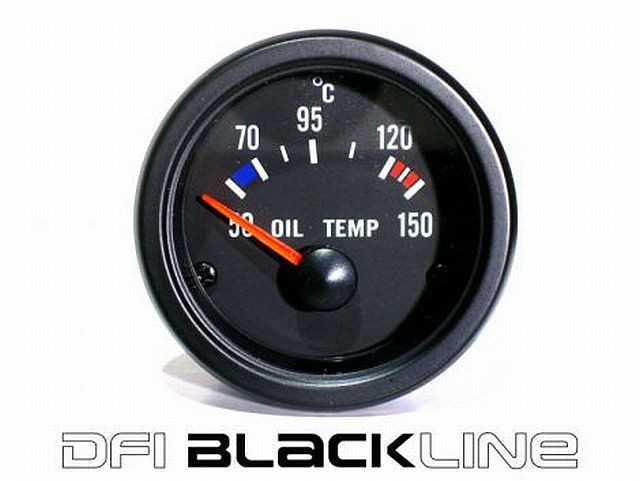 DFI Blackline Universal Meter Gauge 52mm - Oil Temp (Celc)