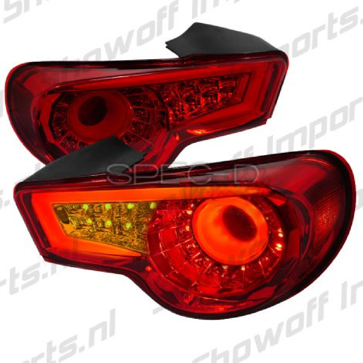  Subaru BRZ Chrome/Red LED Taillights [SR]