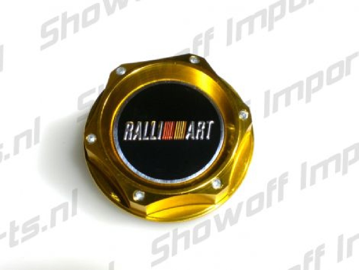 Universal Mitsubishi Ralliart Style Oil Cap TYPE 2 Gold
