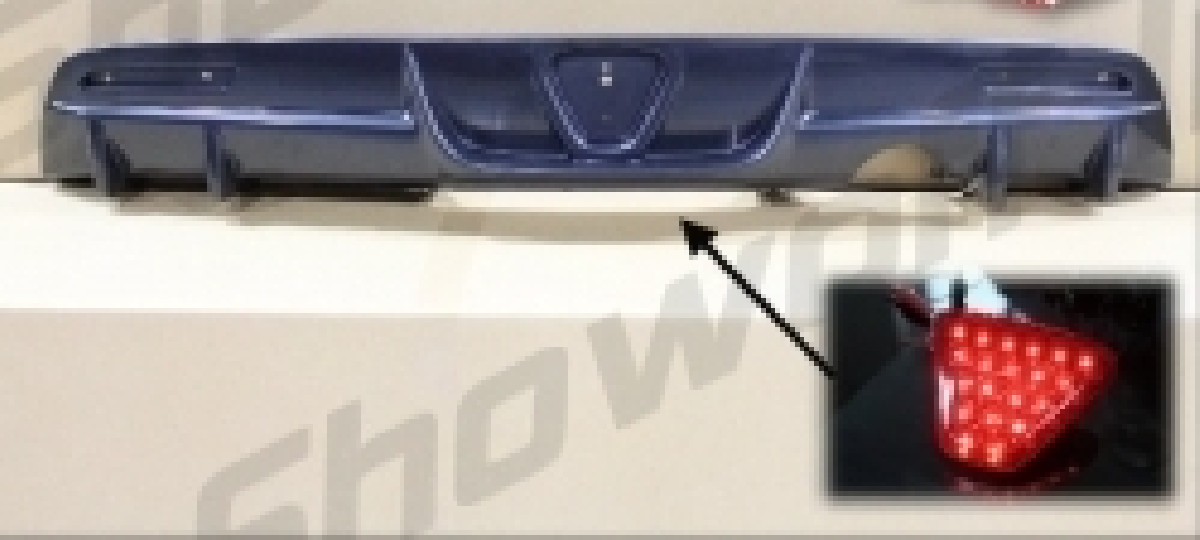 Honda CRZ 10+ Rear Bumper Diffuser Single Exhaust Hole ABS