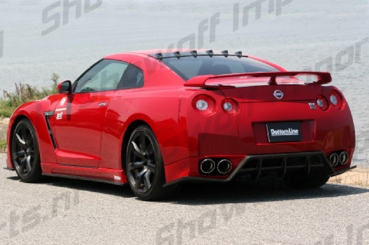 Nissan GTR R35 07-10 BottomLine Diffuser (FRP Black)