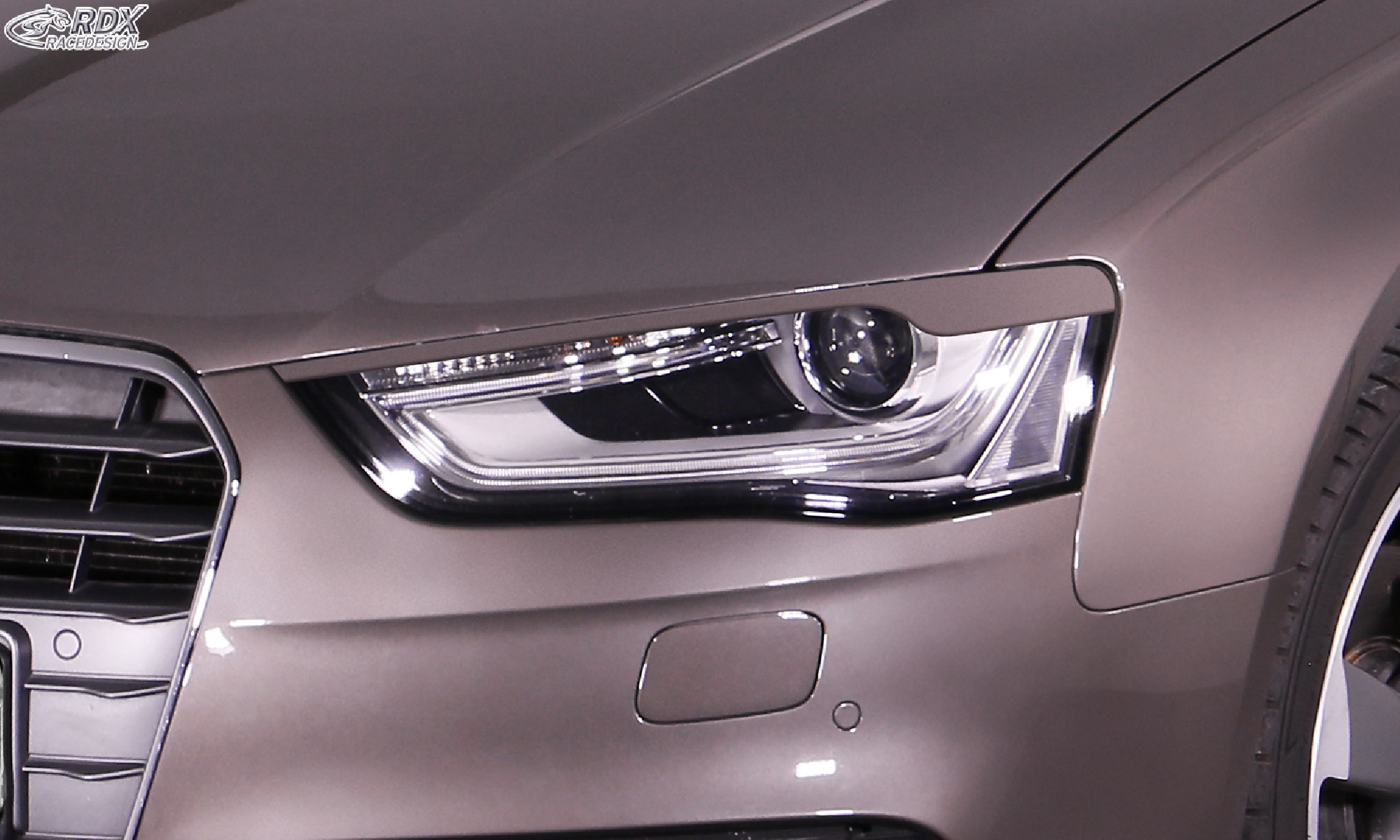 Scheinwerferblenden für AUDI A4 B8, B81, 8K Facelift (2011-2015) Böser Blick