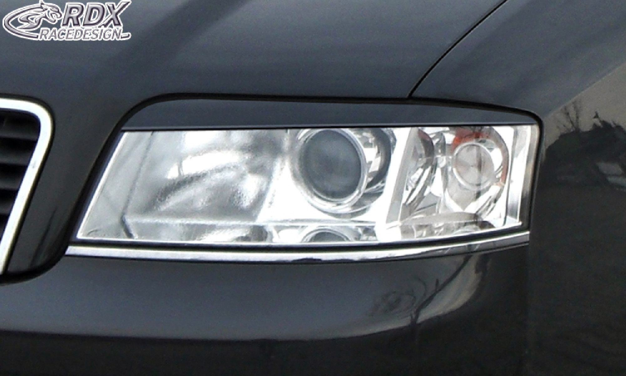 Scheinwerferblenden für AUDI A6 4B Facelift (2001+) Böser Blick