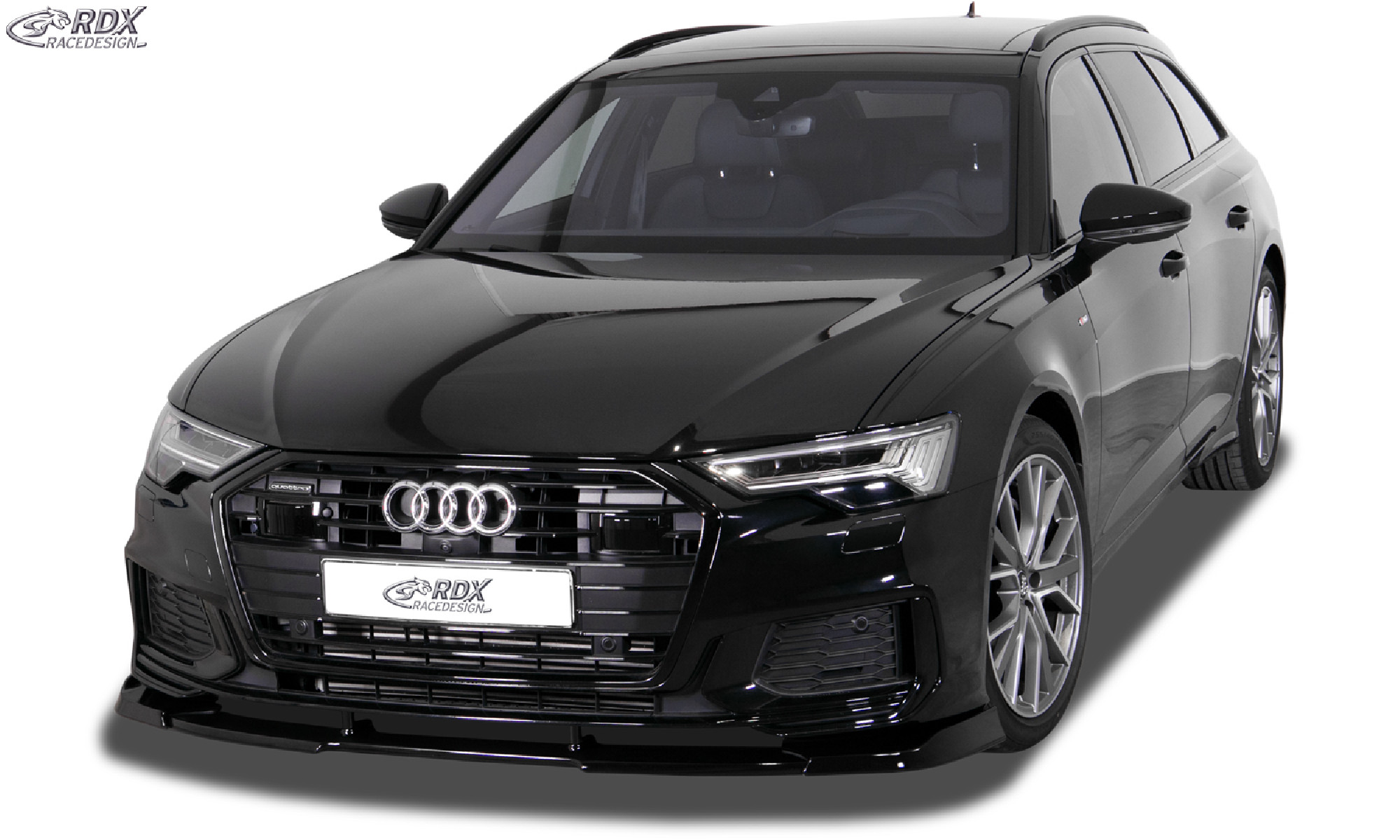 Frontspoiler VARIO-X für AUDI A6 4K C8 2F S-Line / S6 (passend an S-Line- bzw. S6-Frontstoßstange) Frontlippe Front Ansatz Vorne Spoilerlippe