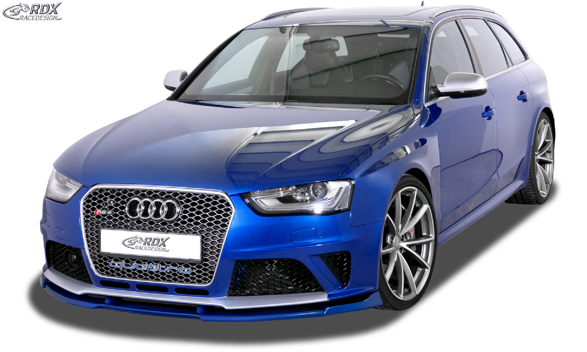 Frontspoiler VARIO-X für AUDI RS4 B8 Frontlippe Front Ansatz Vorne Spoilerlippe