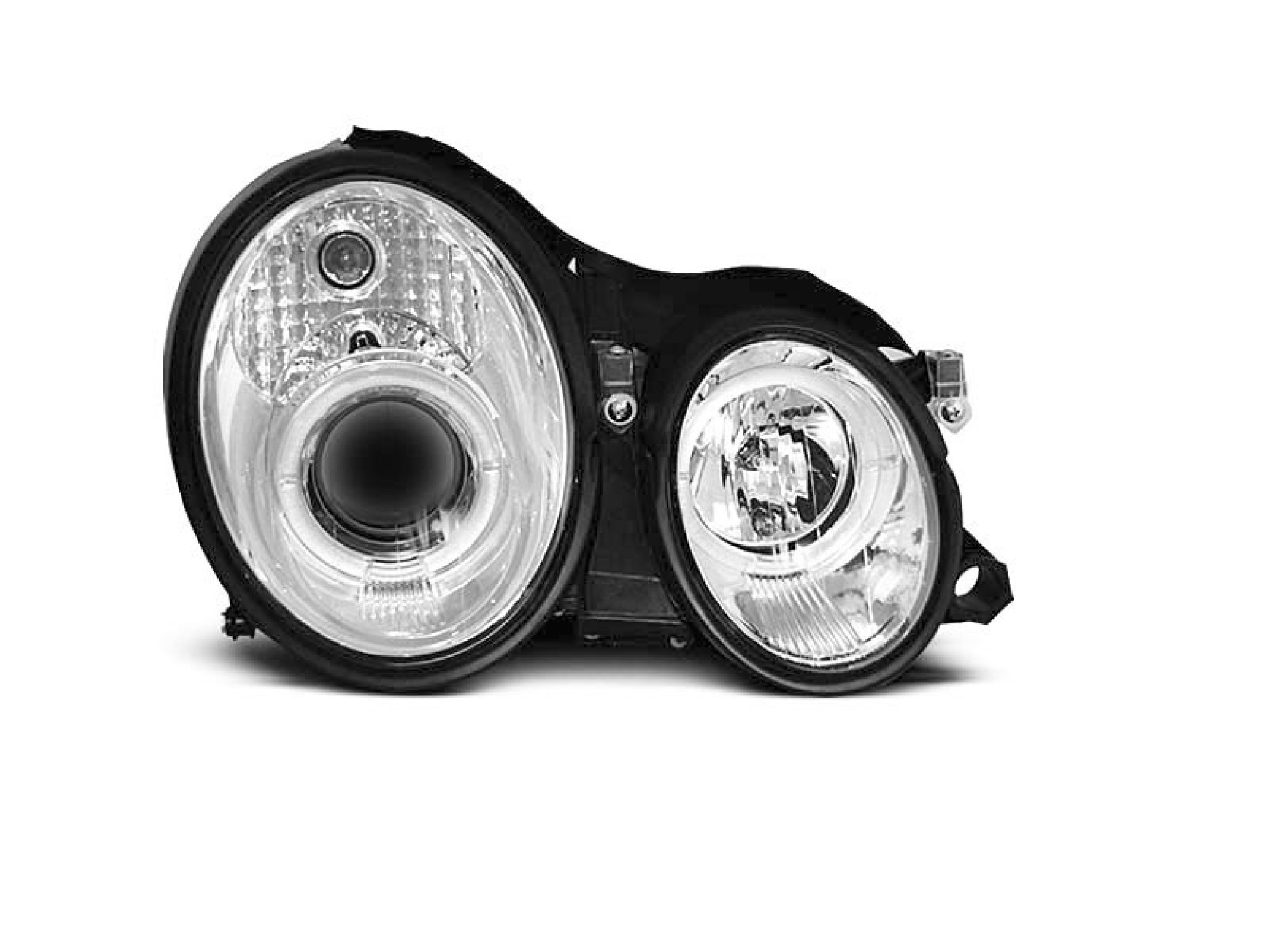SCHEINWERFER ANGEL EYES CHROM passend für MERCEDES W208 CLK 03.97-04.02