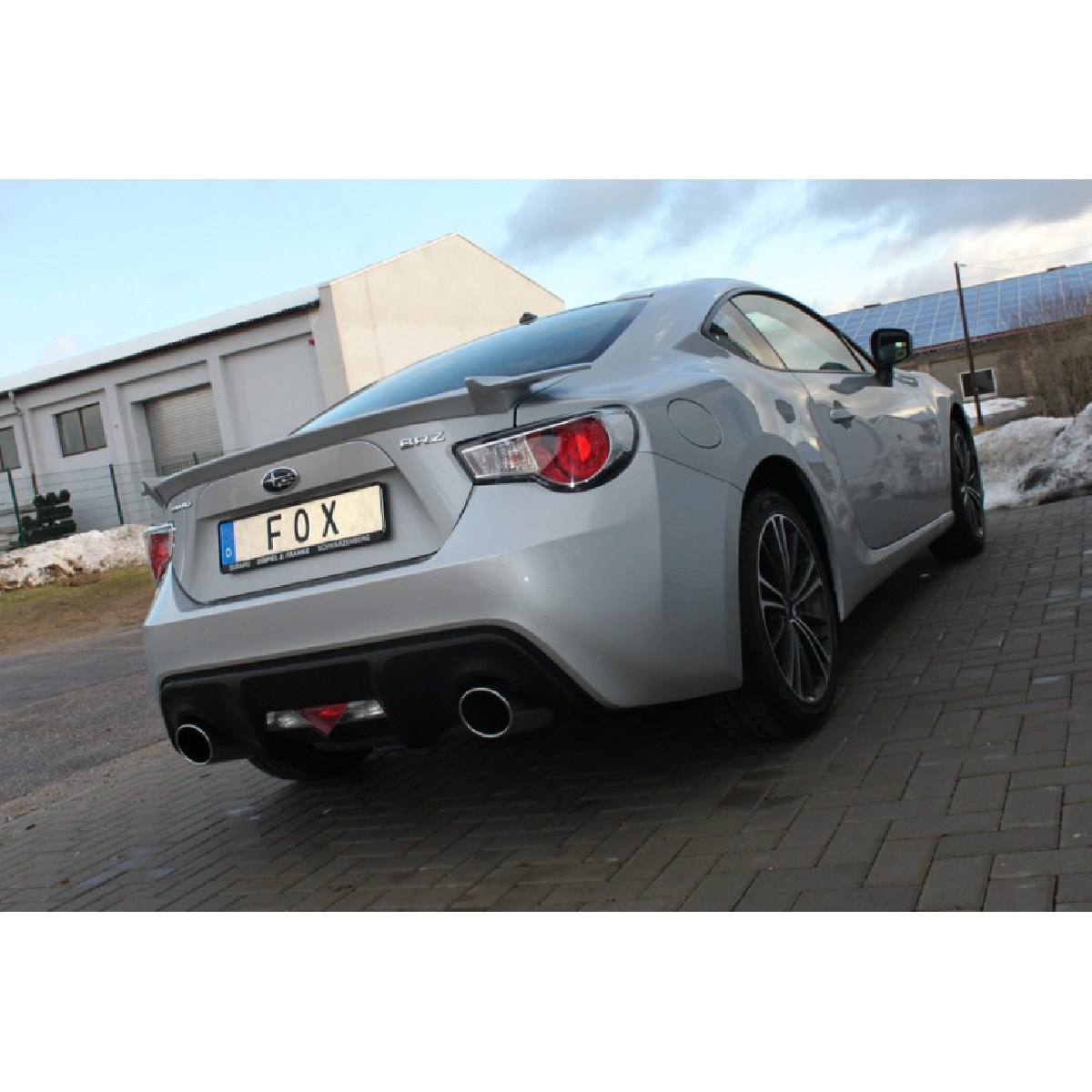 Subaru BRZ Endschalldämpfer quer Ausgang rechts/links - 129x106