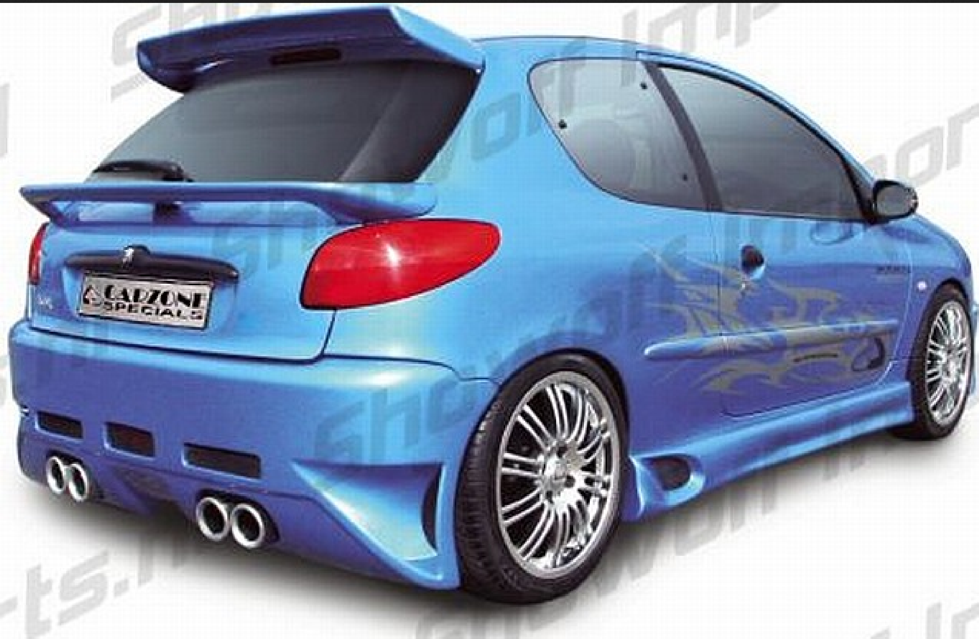 Samurai Heckspoiler Peugeot 206 3D/5D