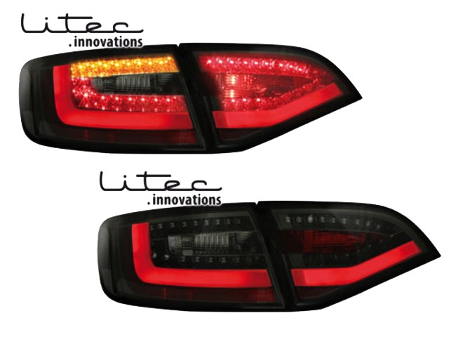 LITEC LED Rückleuchten Audi A4 B8 (8K) Avant black/smoke