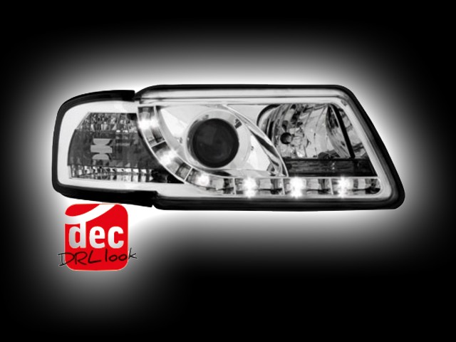 Tagfahrlicht-Optik Scheinwerfer AUDI A3 8L (09.96-08.00) chrom Tagfahrlicht-Optik Scheinwerfer AUDI A3 8L (09.96-08.00) chrom