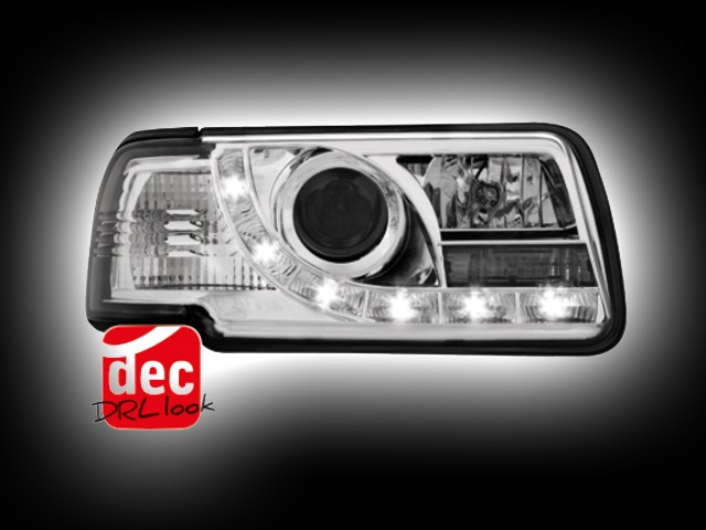 Tagfahrlicht-Optik Scheinwerfer AUDI 80 B4 Lim/Av. (91-94) chrom