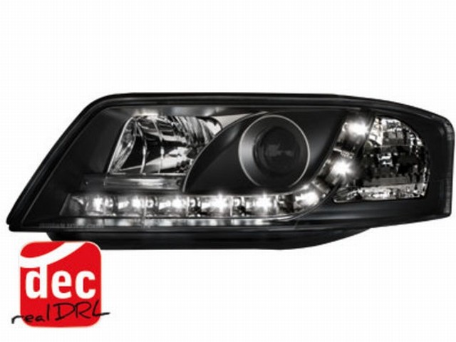 Tagfahrlicht Scheinwerfer AUDI A6 4B 97-01 schwarz Tagfahrlicht Scheinwerfer AUDI A6 4B 97-01 schwarz