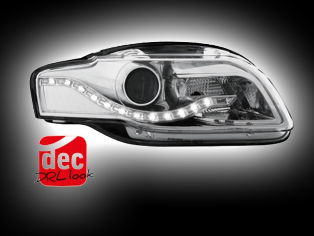 Tagfahrlicht-Optik Scheinwerfer AUDI A4 B7 (04-08) chrom