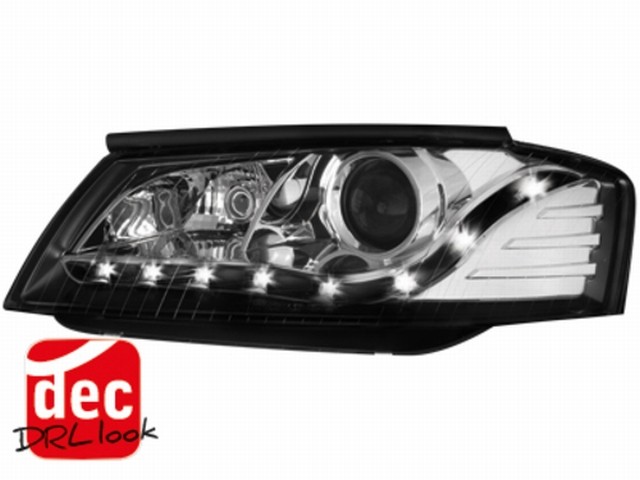 Tagfahrlicht-Optik Scheinwerfer AUDI A3 8P (03-08) schwarz