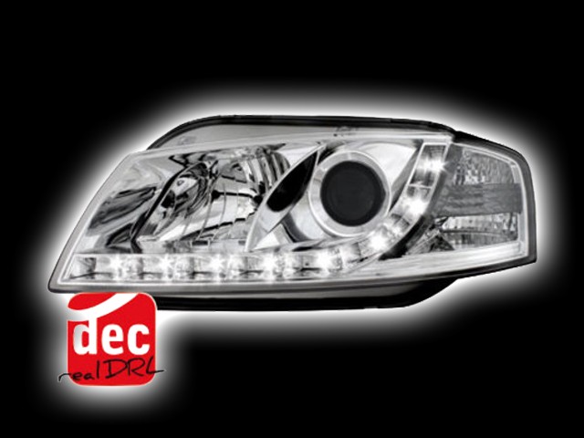 Tagfahrlicht Scheinwerfer AUDI A3 8P chrom
