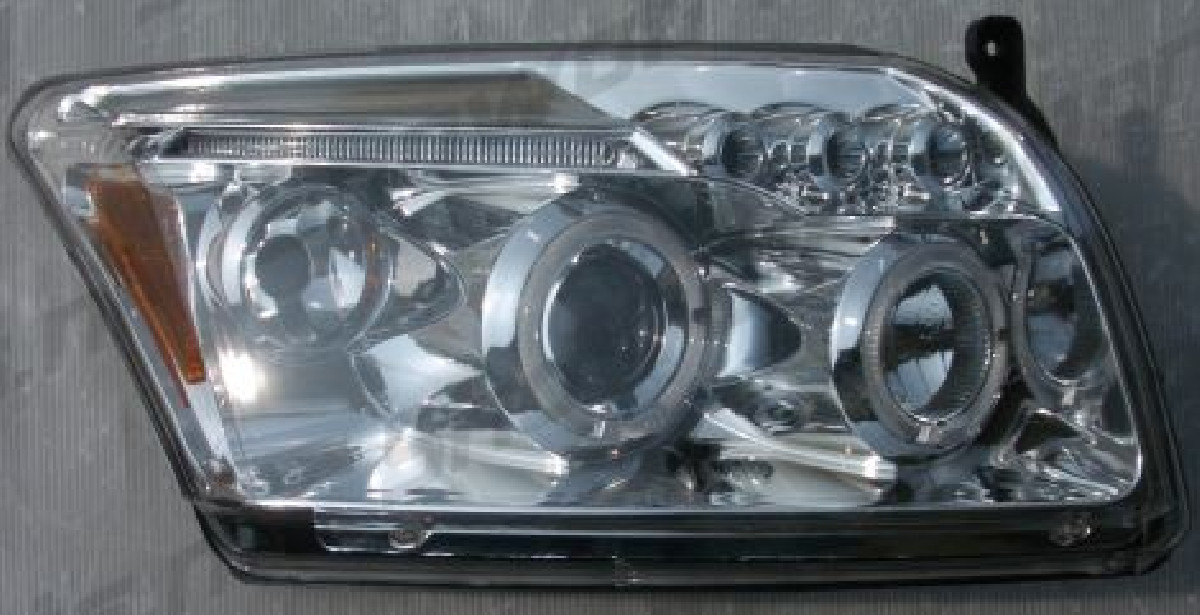Dodge Caliber 06+ Angel Eye Headlights Chrome V1