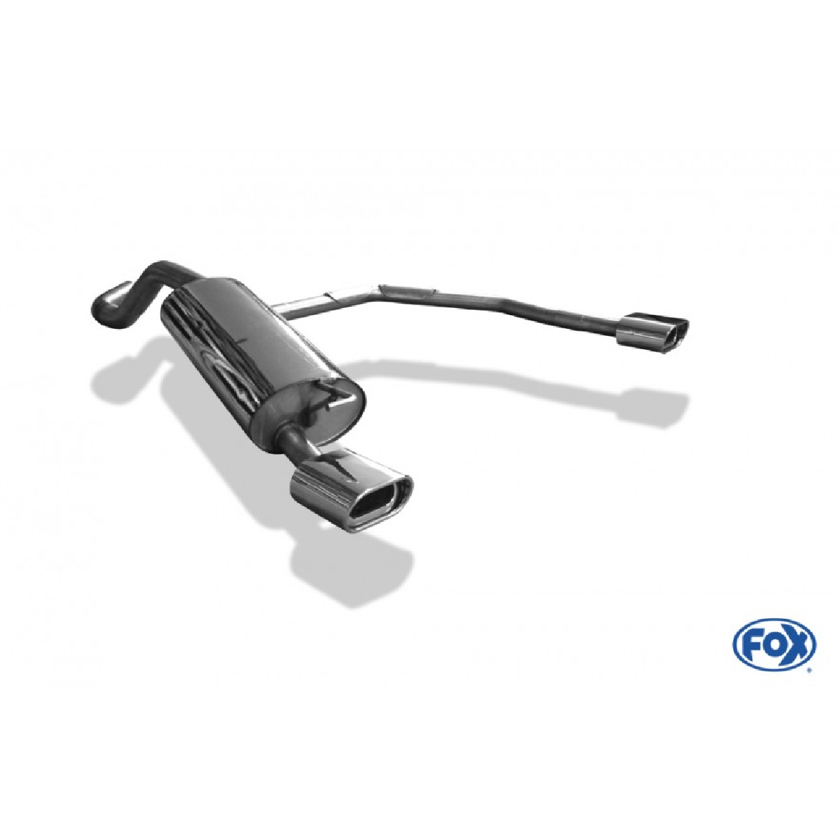 Audi A3 Typ 8L Endschalldämpfer Ausgang rechts/links 63,5mm - 135x80