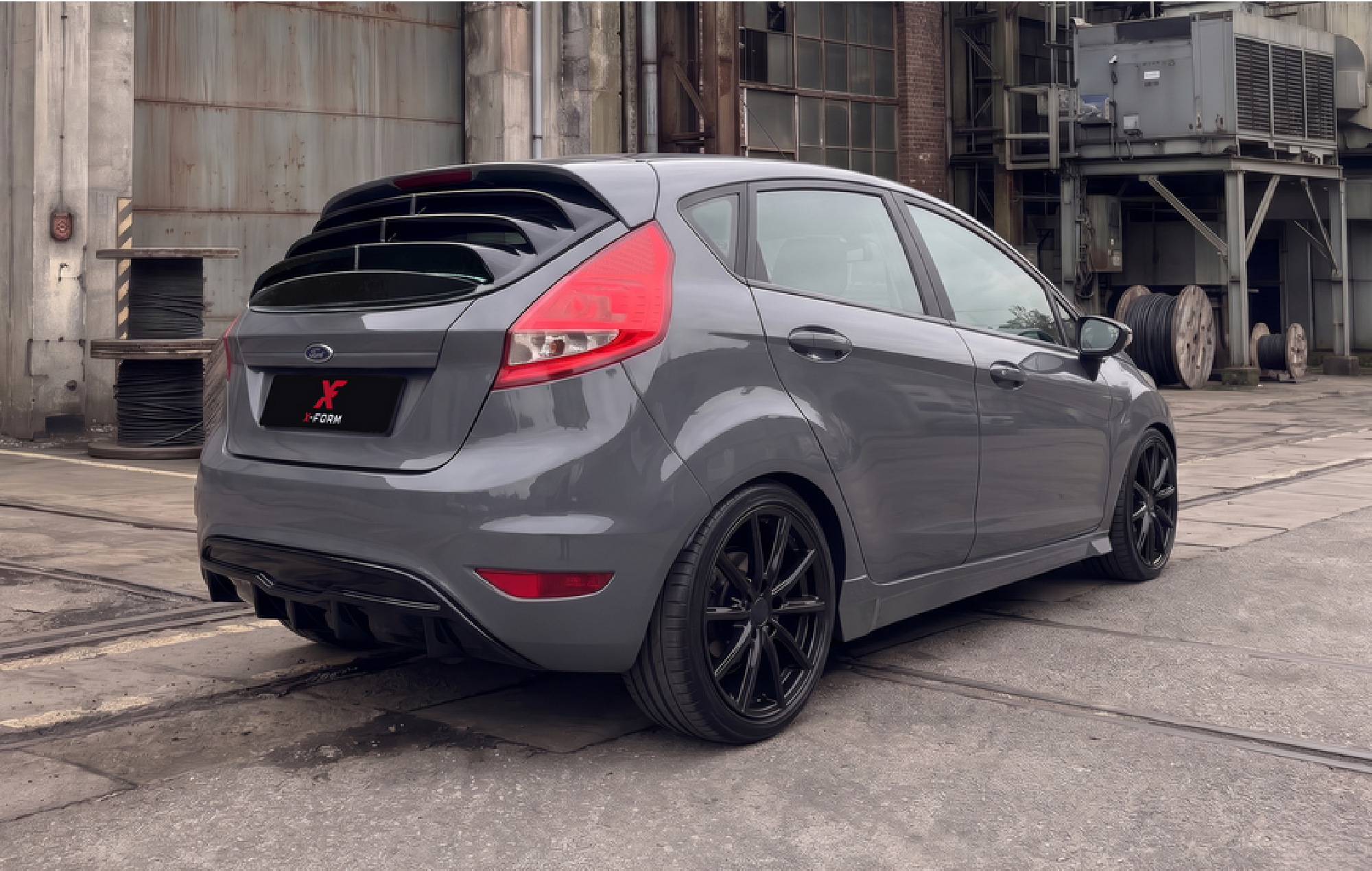  geeignet für Ford Fiesta MK7 Heckansatz , Heckdiffusor
