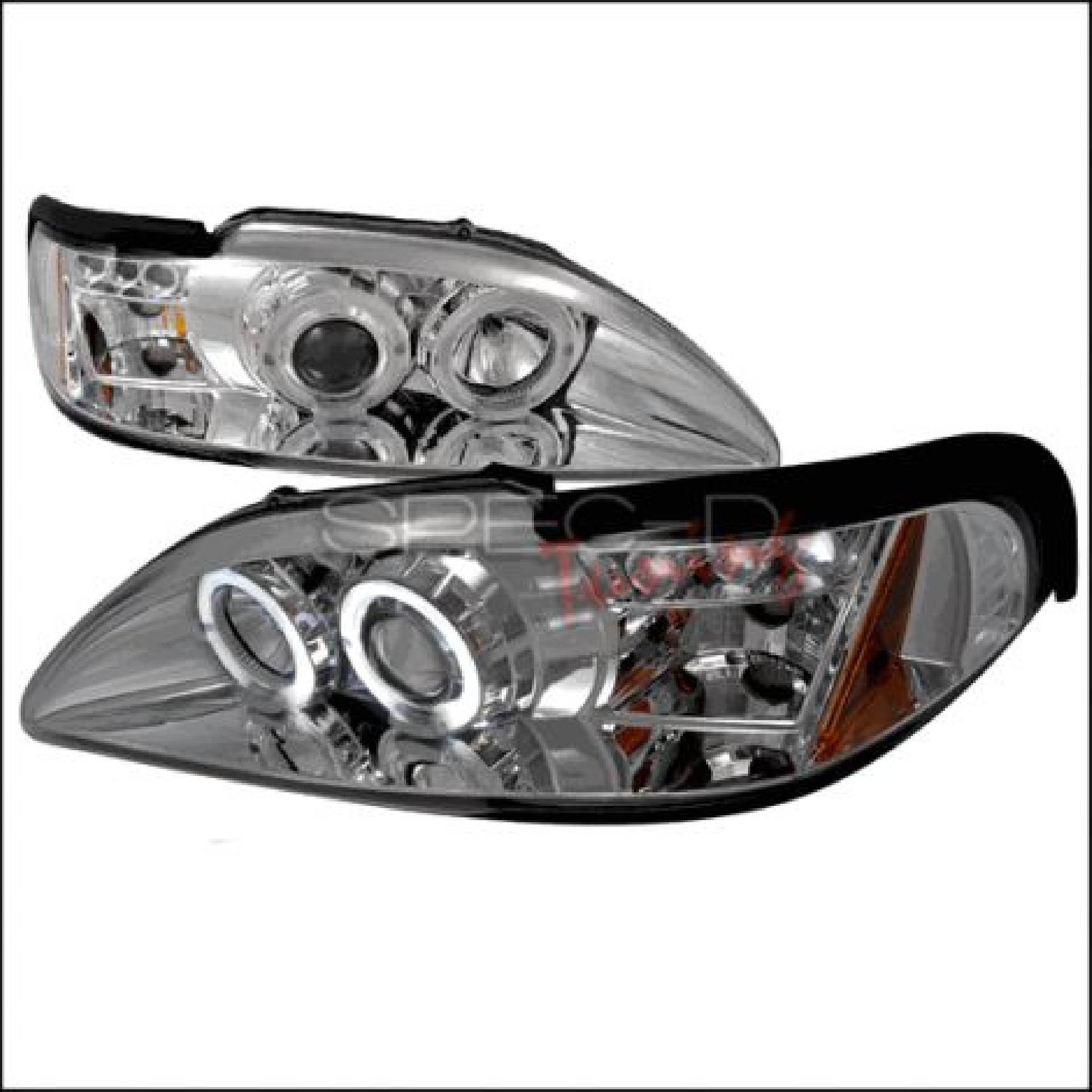 Ford Mustang 94-98 Dual Halo LED Projector Headlights