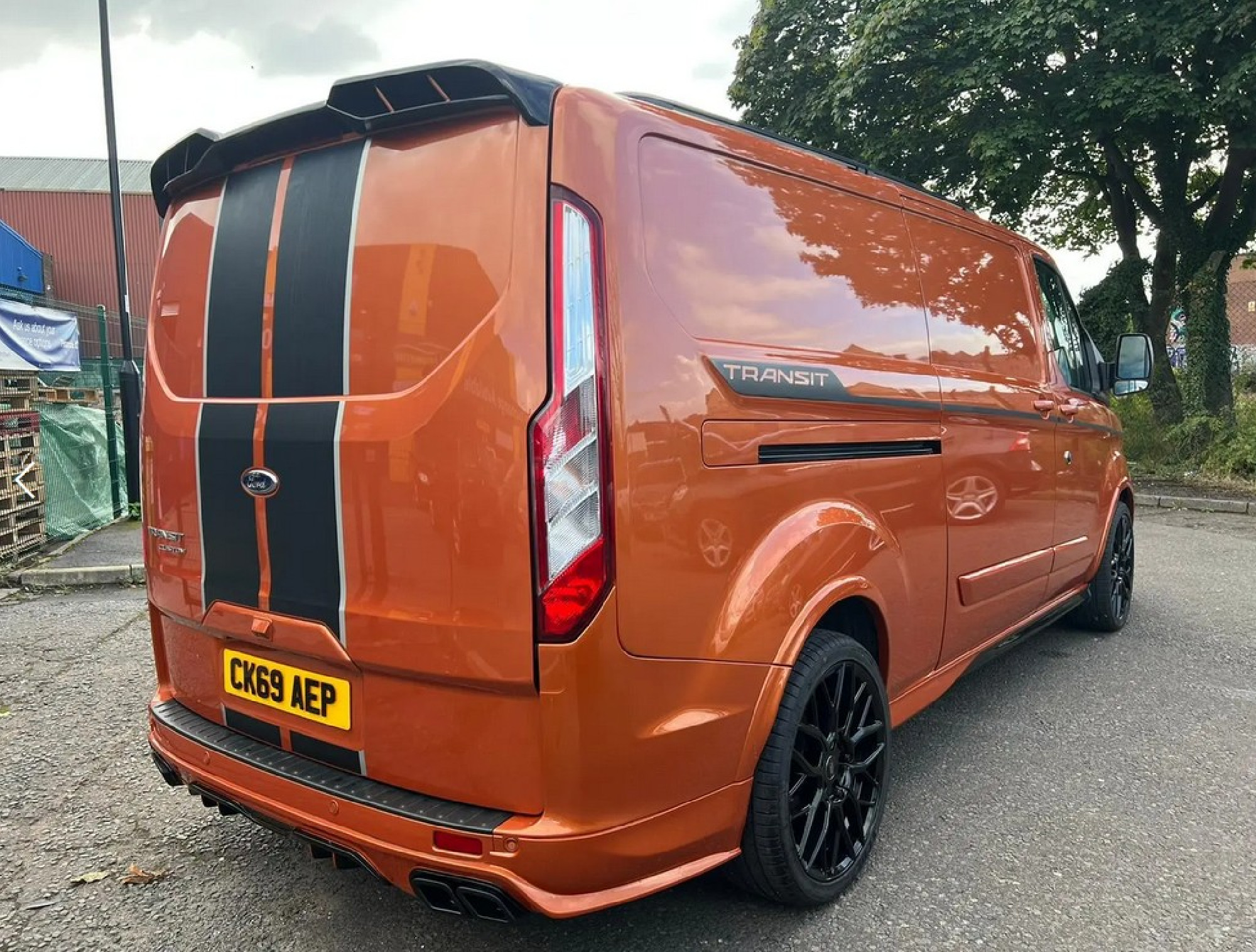 Dachspoiler Ford Transit Custom Modelle mit Heckklappe  12-17