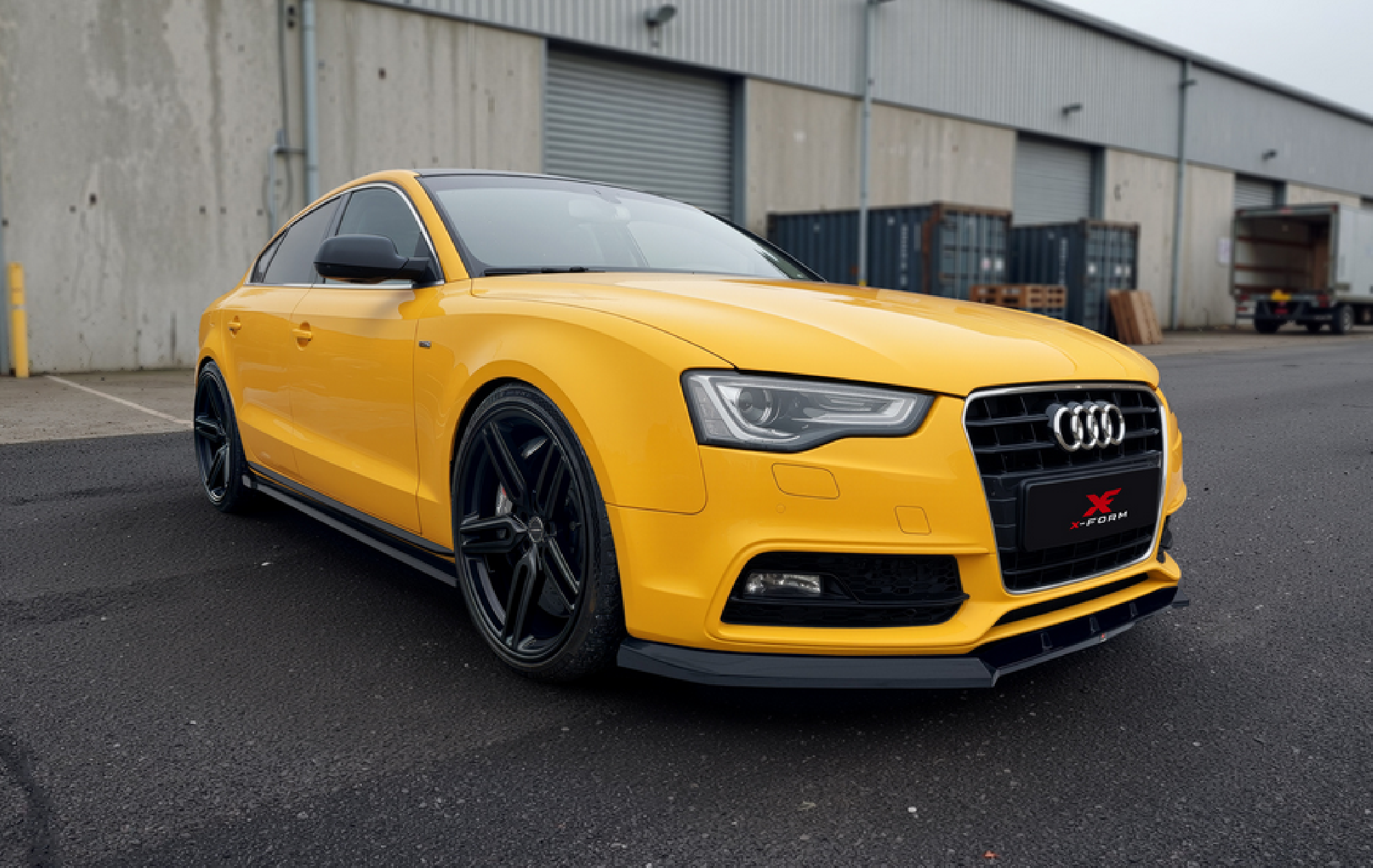 Frontansatz für Audi A5 S-Line 8T Facelift Frontspoiler Lippe