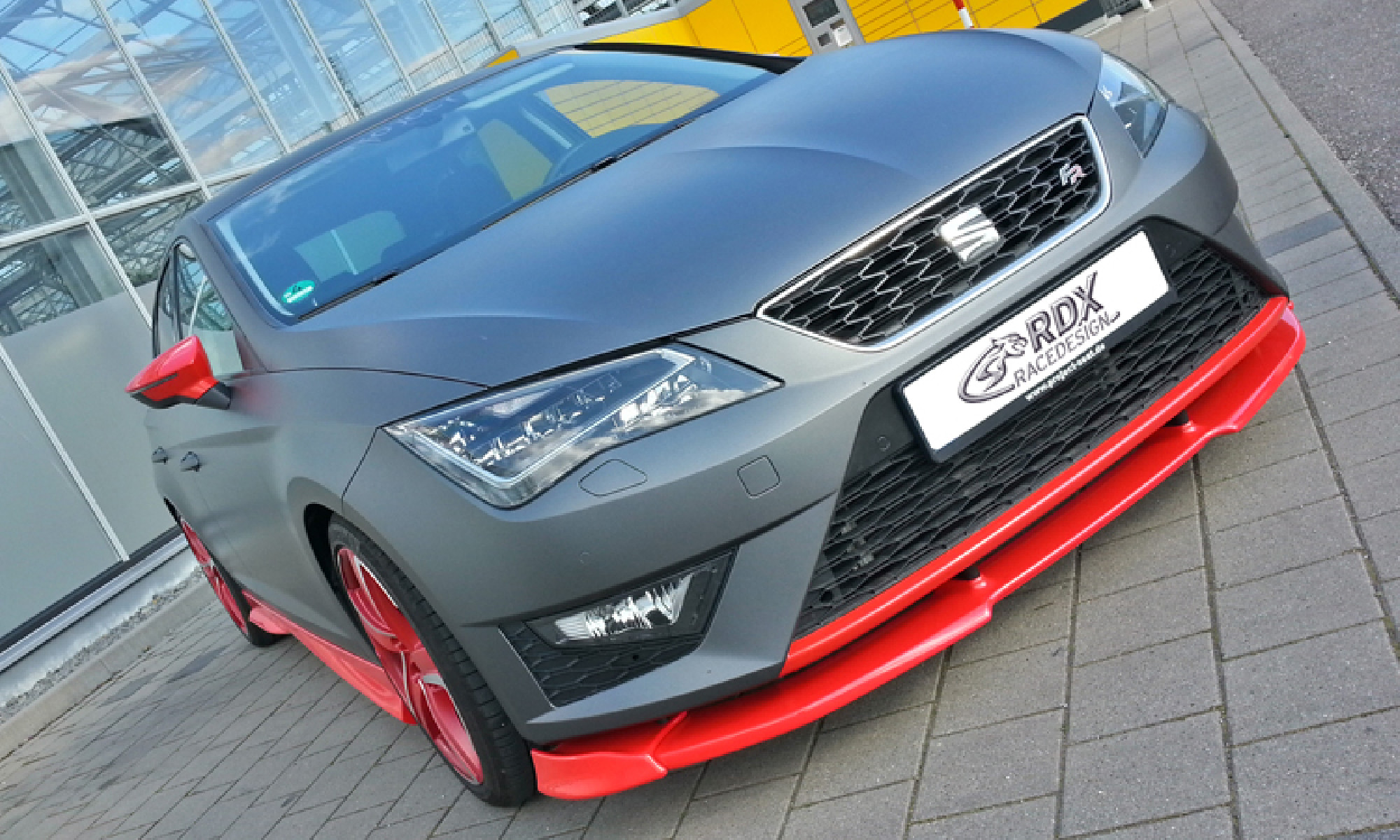 Frontspoiler VARIO-X für SEAT Leon 5F FR + Cupra -2017 (auch SC und ST) Frontlippe Front Ansatz Vorne Spoilerlippe