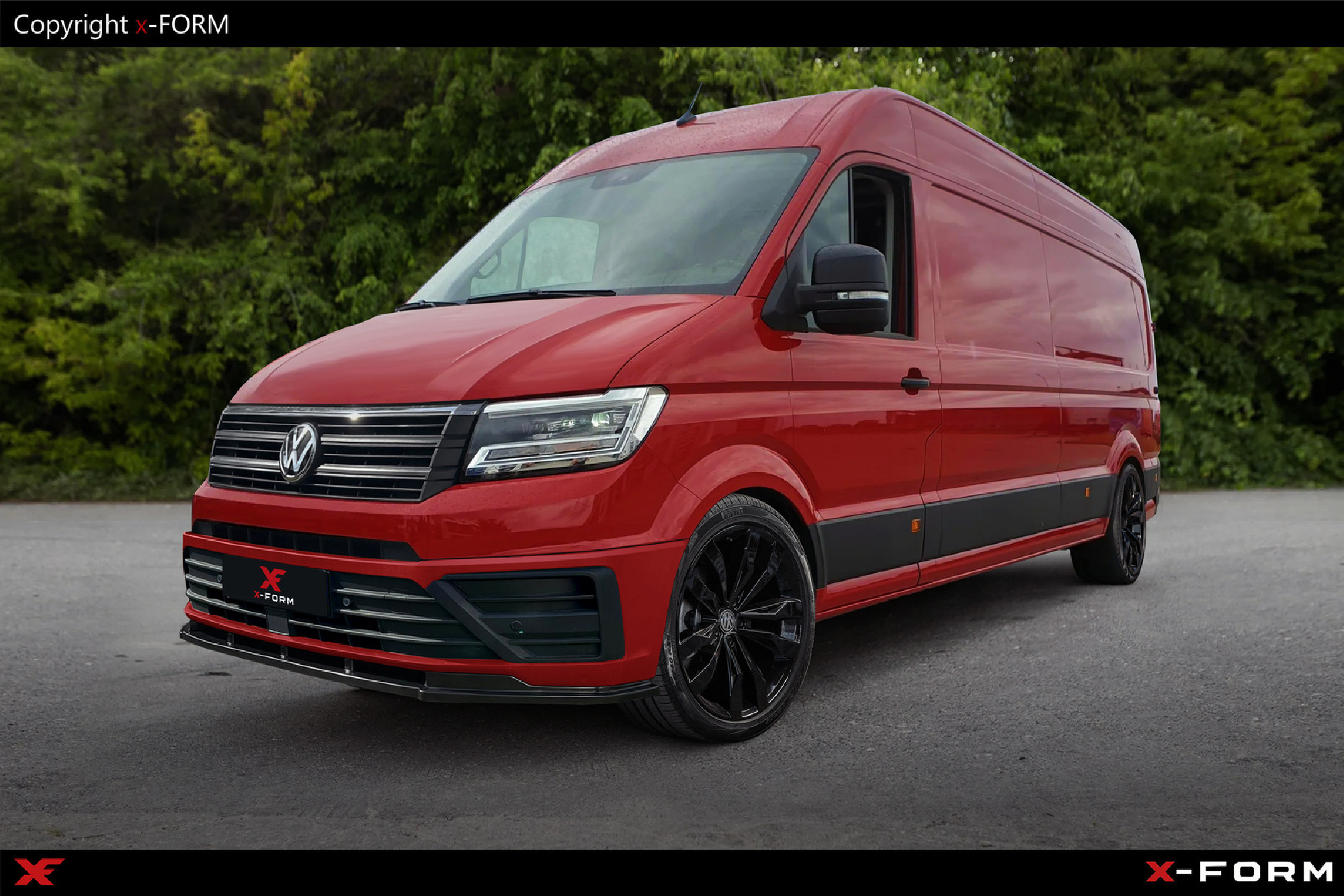 Frontlippe Frontansatz für Volkswagen Crafter II / MAN TGE Frontspoiler Lippe