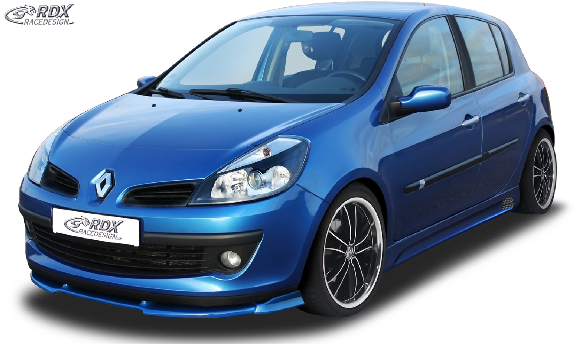 Frontspoiler VARIO-X für RENAULT Clio 3 Phase 1 (nicht RS) Frontlippe Front Ansatz Vorne Spoilerlippe 
