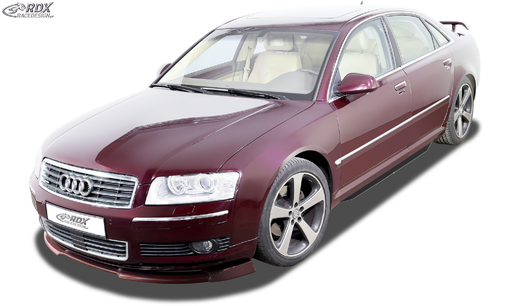 Frontspoiler VARIO-X für AUDI A8 D3 / 4E -2005 (Alle, incl. W12 bzw. S8) Frontlippe Front Ansatz Vorne Spoilerlippe