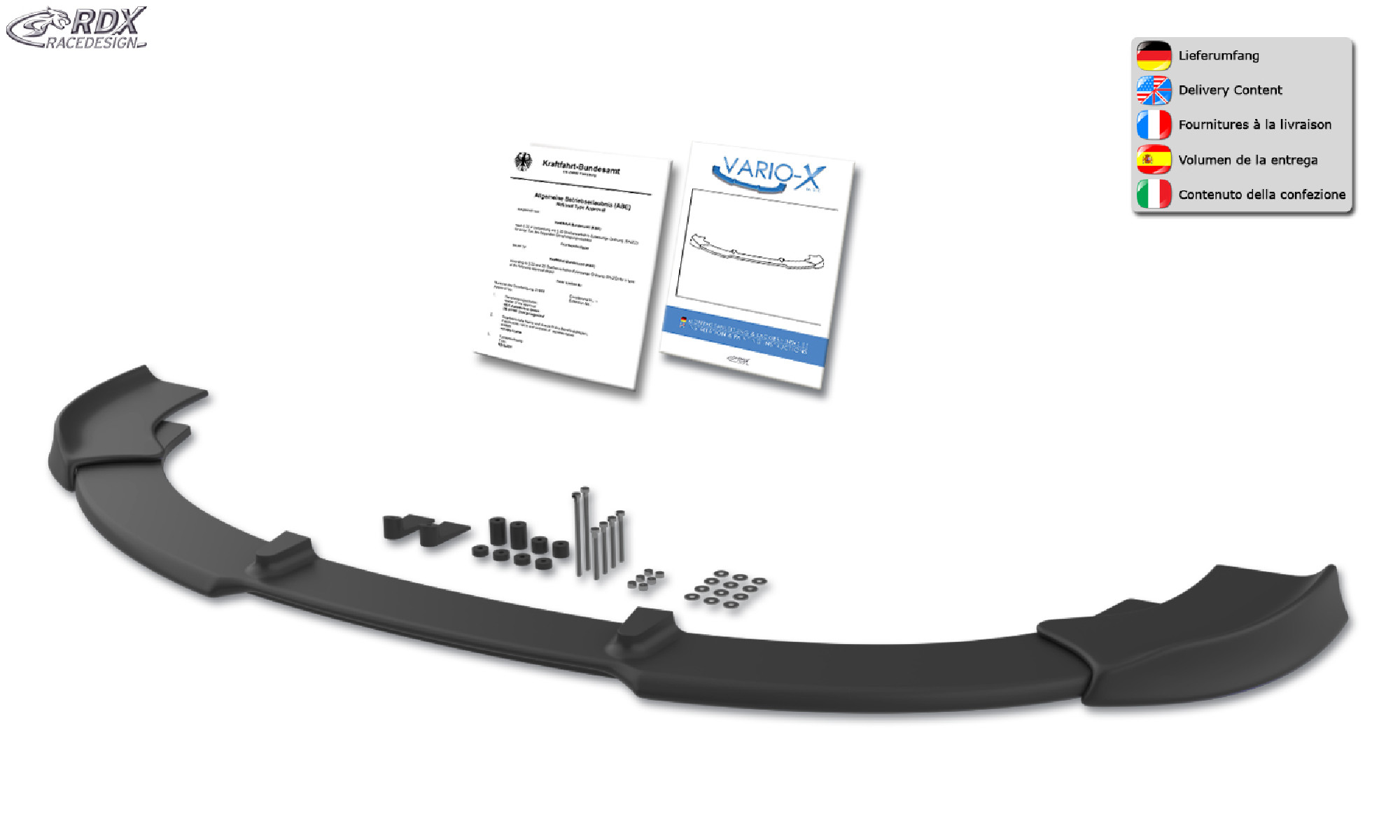 Frontspoiler für MAZDA 6 MPS (GG/GY) 2005-2007 Frontlippe Front Ansatz Vorne Spoilerlippe