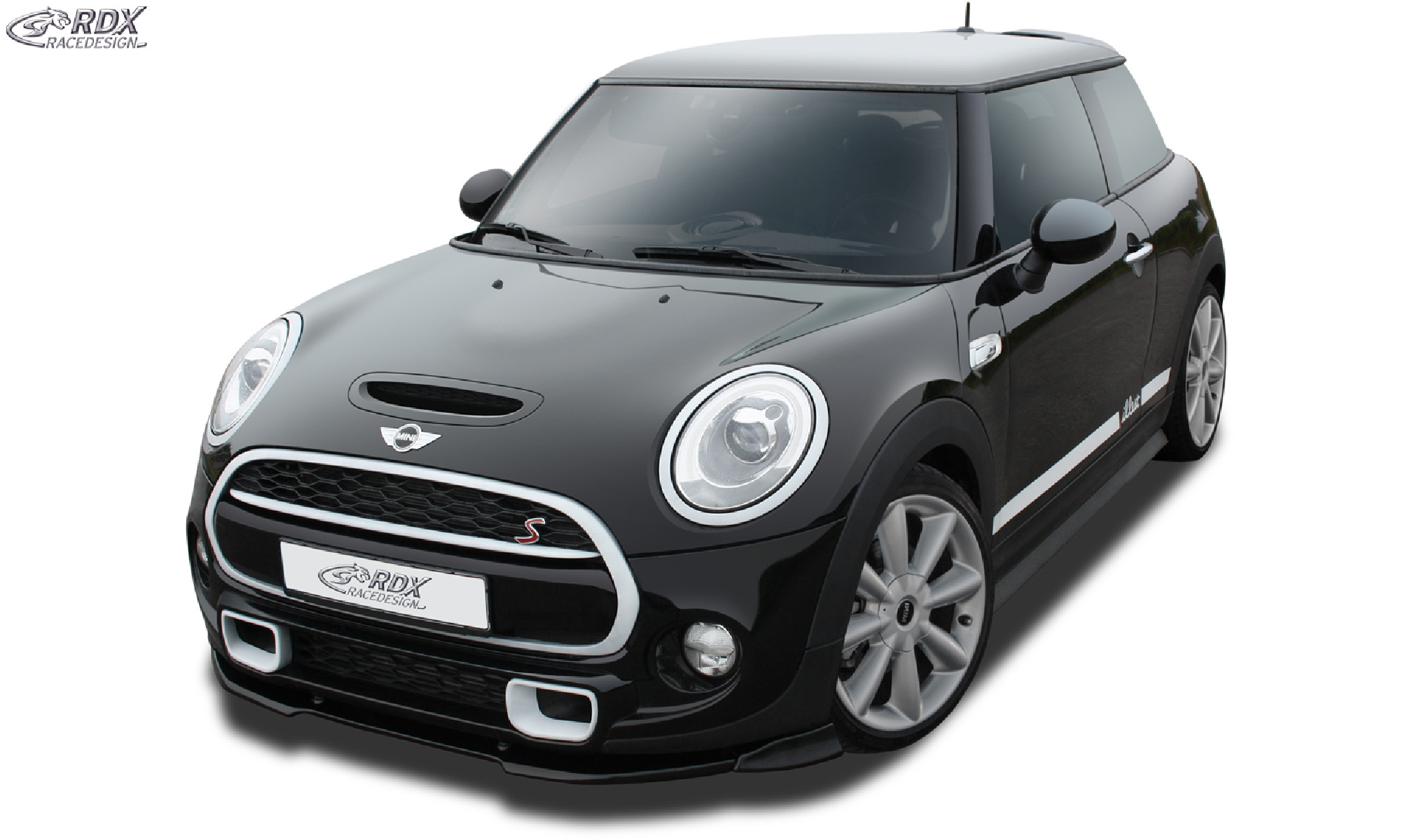 Frontspoiler geeignet für MINI Cooper S F55/F56/F57 2014+ Frontlippe Front Ansatz Vorne Spoilerlippe