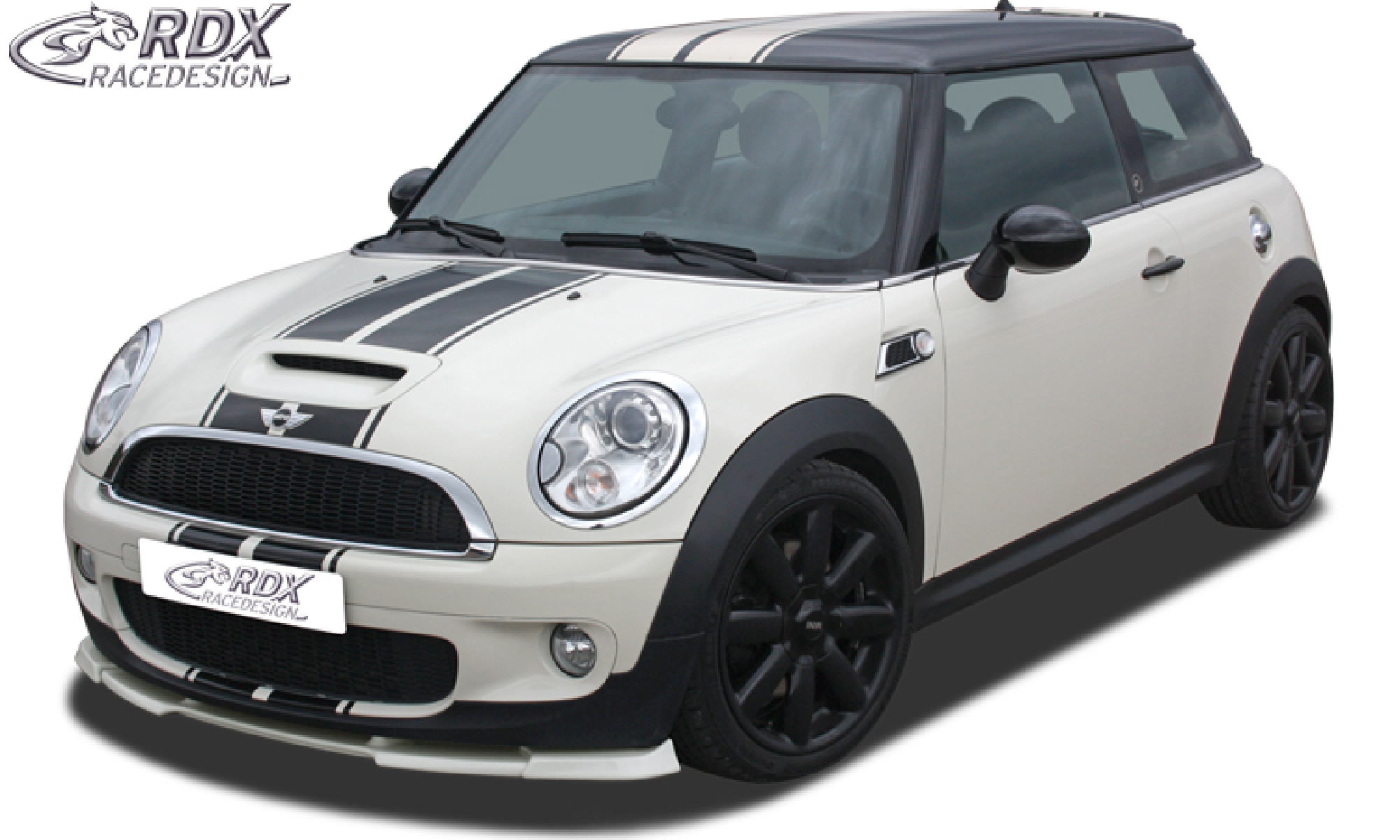 Frontspoiler geeignet für MINI R56 / R57 Cooper S Frontlippe Front Ansatz Vorne Spoilerlippe