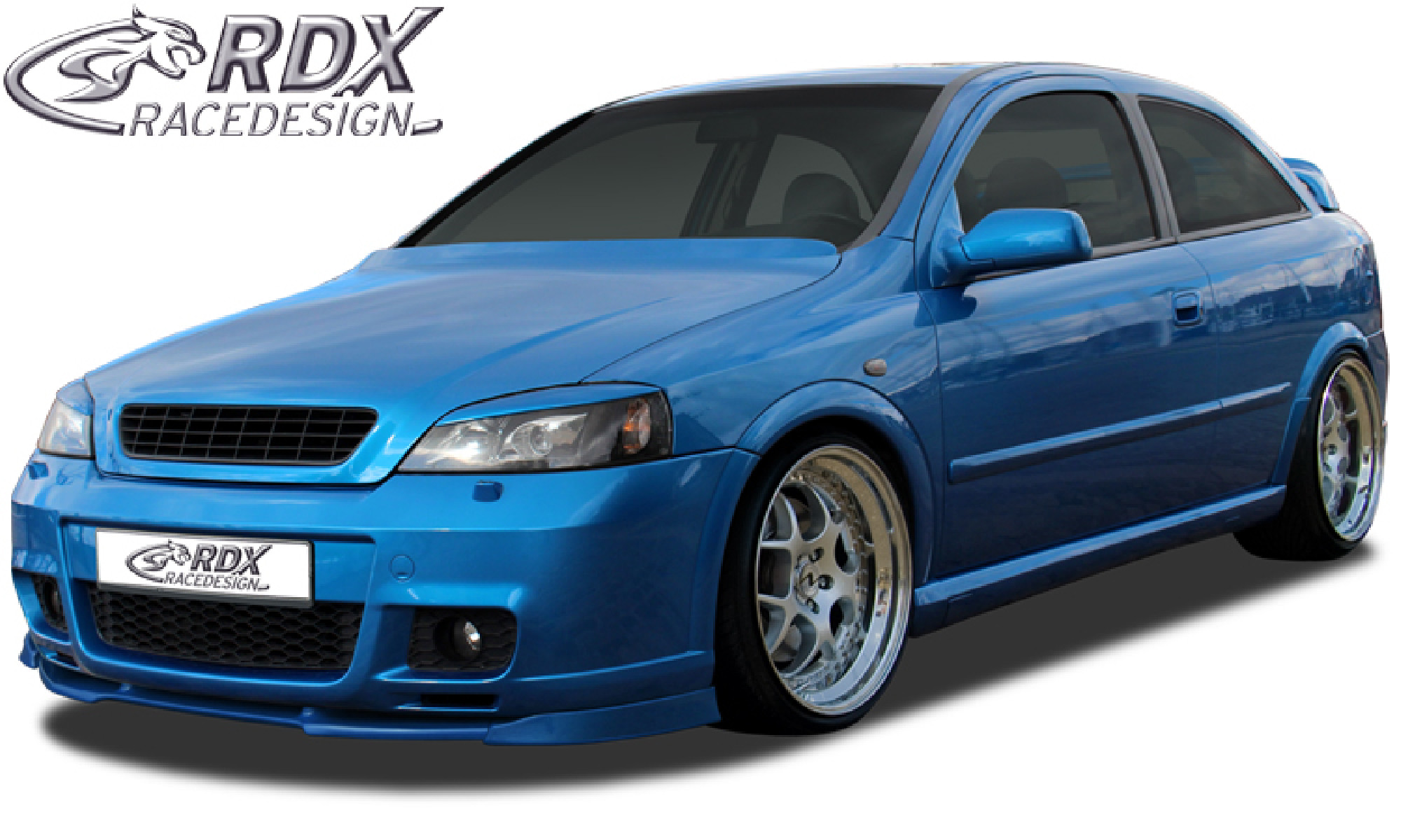 Frontspoiler geeignet für OPEL Astra G OPC 2 (Passend an OPC 2 bzw. Fahrzeuge mit OPC 2 Frontstoßstange) Frontlippe Front Ansatz Vorne Spoilerlippe
