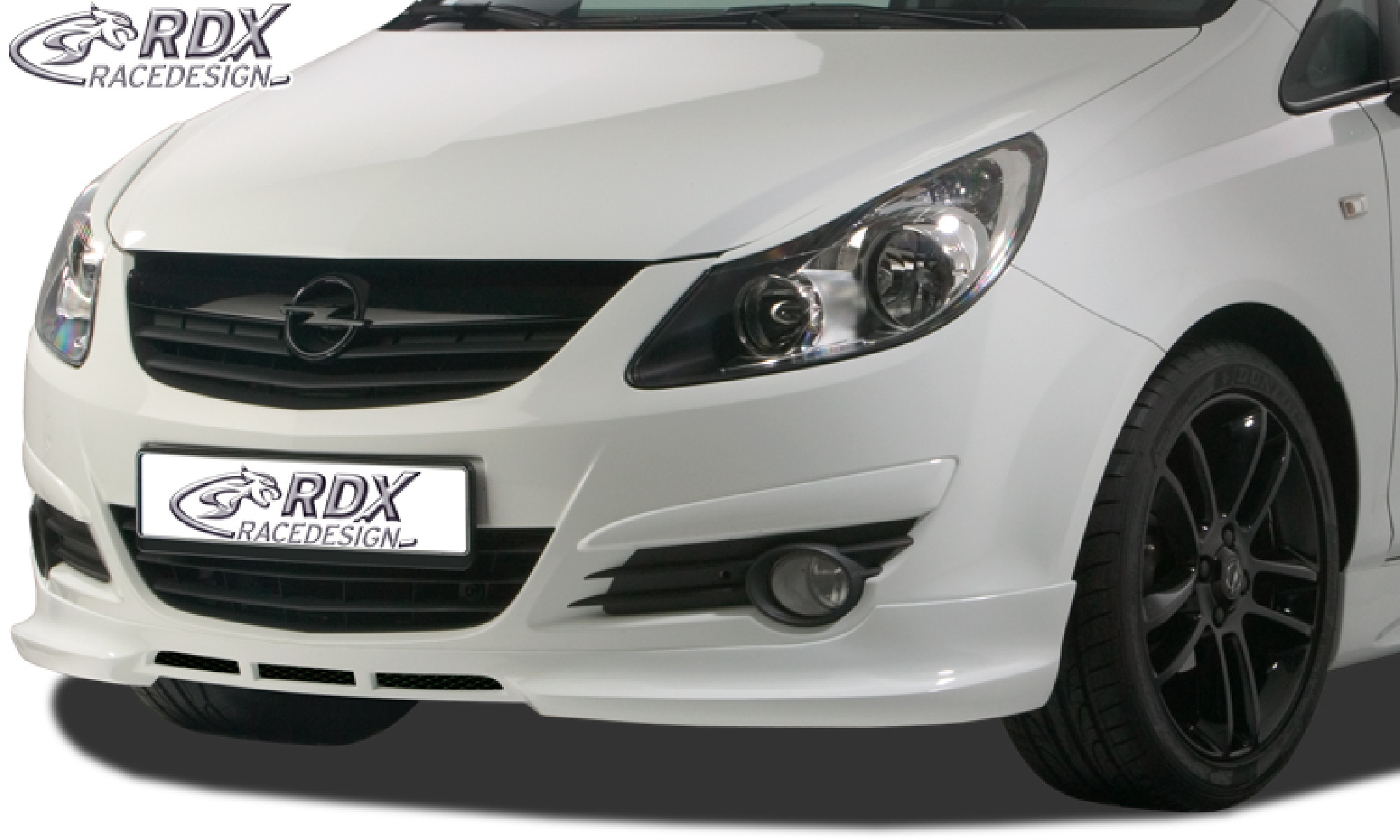 Frontspoiler geeignet für OPEL Corsa D Frontlippe Front Ansatz Spoilerlippe