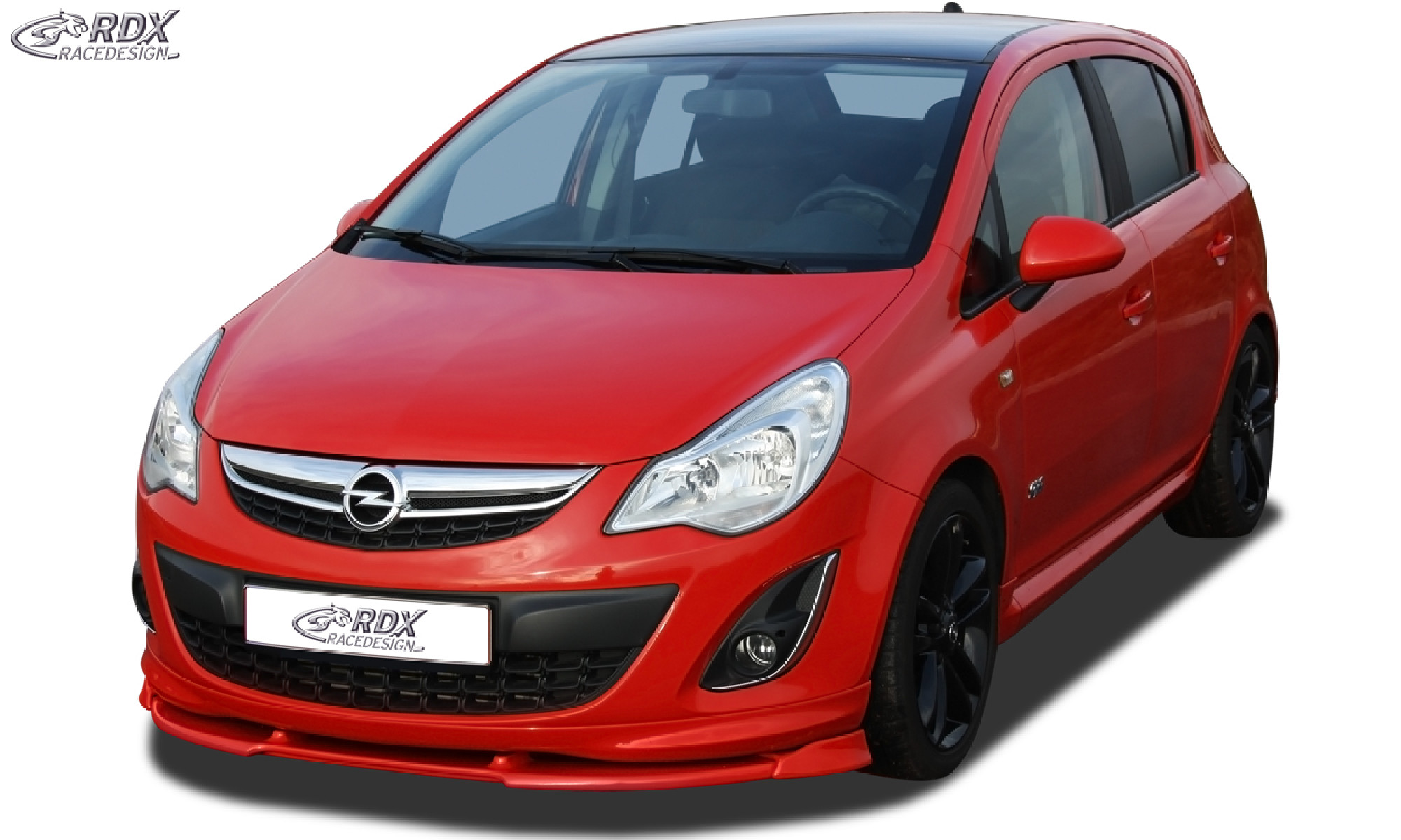  Frontspoiler geeignet für OPEL Corsa D Facelift OPC-Line 2010+ (Passend an Fahrzeuge mit OPC-Line Frontspoileransatz) Frontlippe Front Ansatz Vorne Spoilerlippe