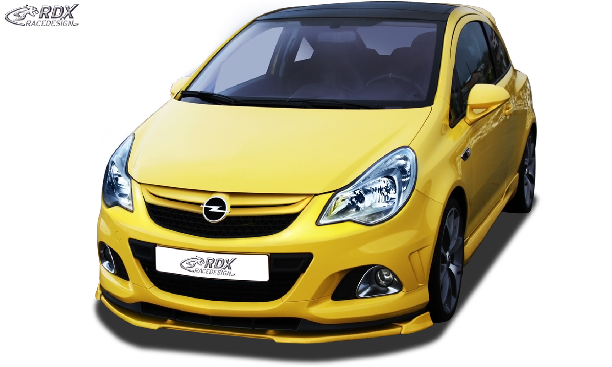 Frontspoiler geeignet für OPEL Corsa D Facelift OPC 2010+ Nürburgring Edition (Passend an OPC-NRE bzw. Fahrzeuge mit OPC Frontstoßstange und NRE Ansatz) Frontlippe Front Ansatz Vorne Spoilerlippe