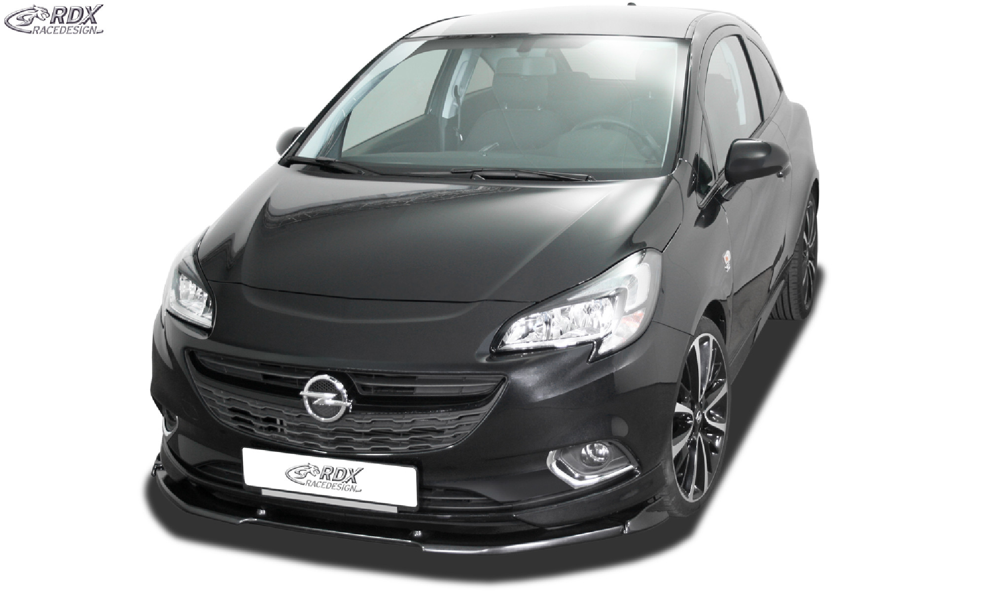 Frontspoiler geeignet für OPEL Corsa E OPC-Line Frontlippe Front Ansatz Vorne Spoilerlippe