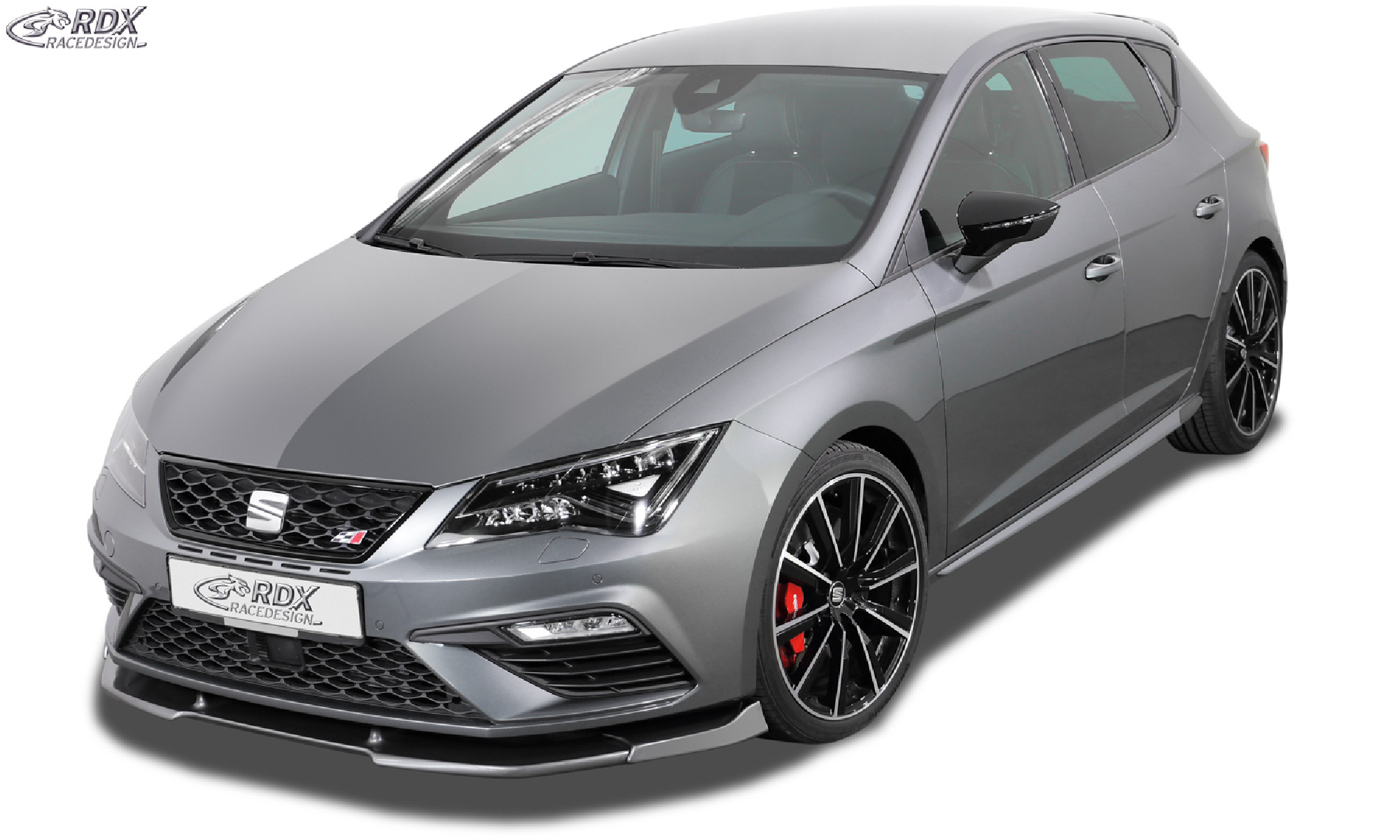 Frontspoiler  für SEAT Leon 5F FR + Cupra + Cupra 300 Facelift 2017+ (auch SC und ST) Frontlippe Front Ansatz Vorne Spoilerlippe 