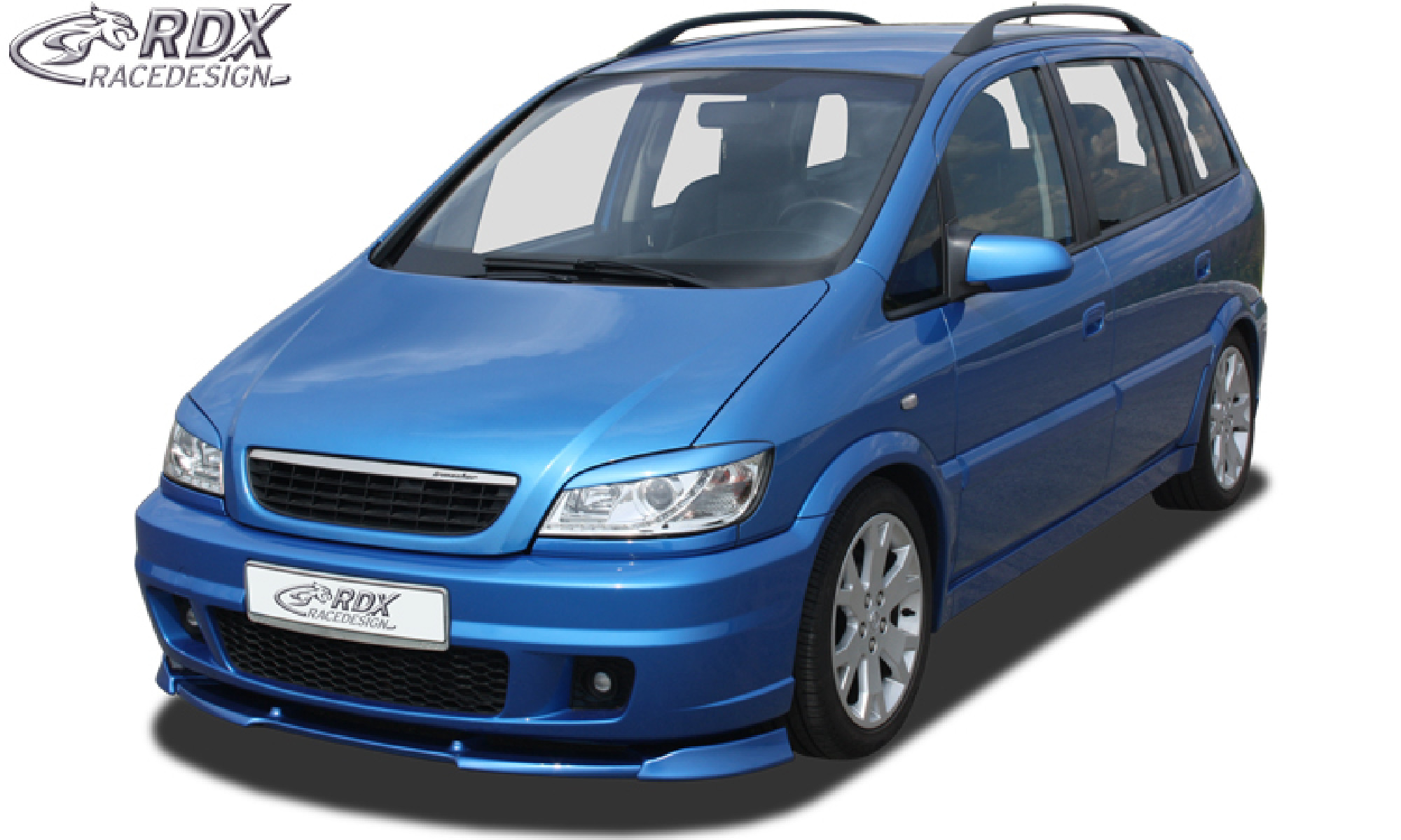 Frontspoiler geeignet für OPEL Zafira A OPC (Passend an OPC bzw. Fahrzeuge mit OPC Frontstoßstange) Frontlippe Front Ansatz Vorne Spoilerlippe