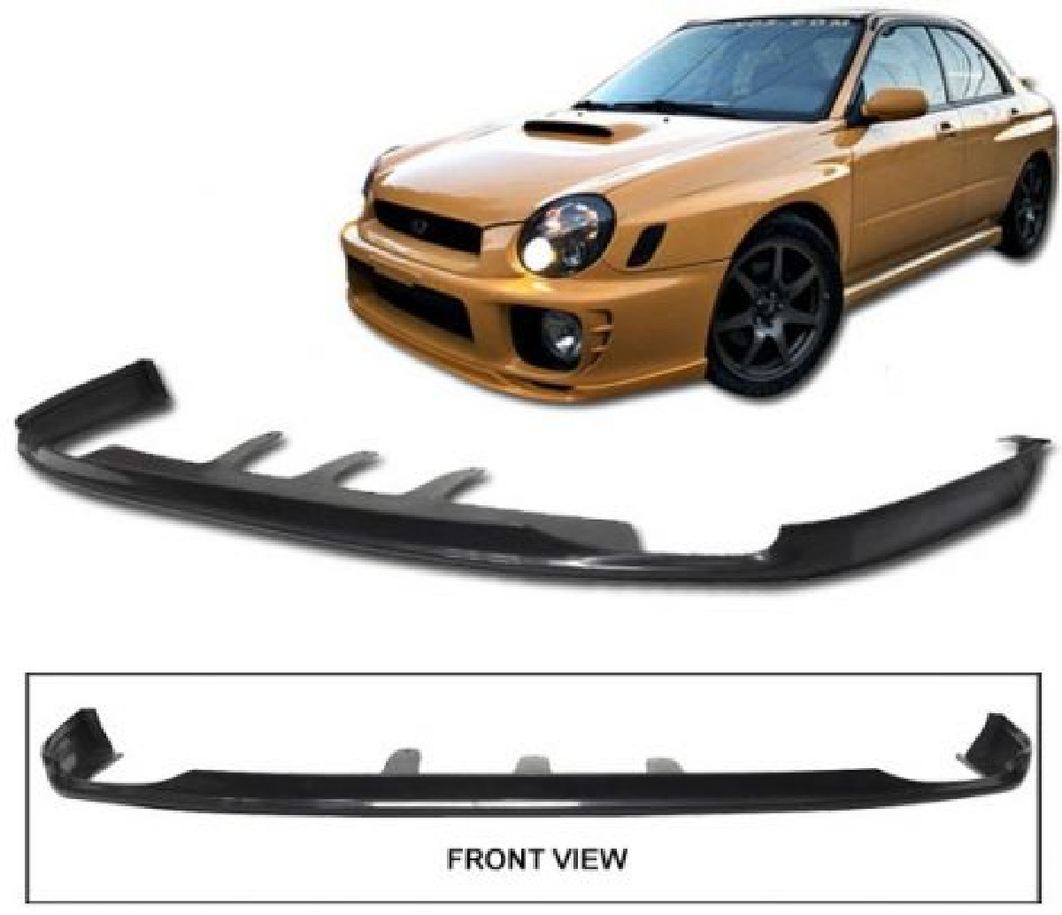  Subaru Impreza 01-03 C-West 2 Urethane Front Bumperlip