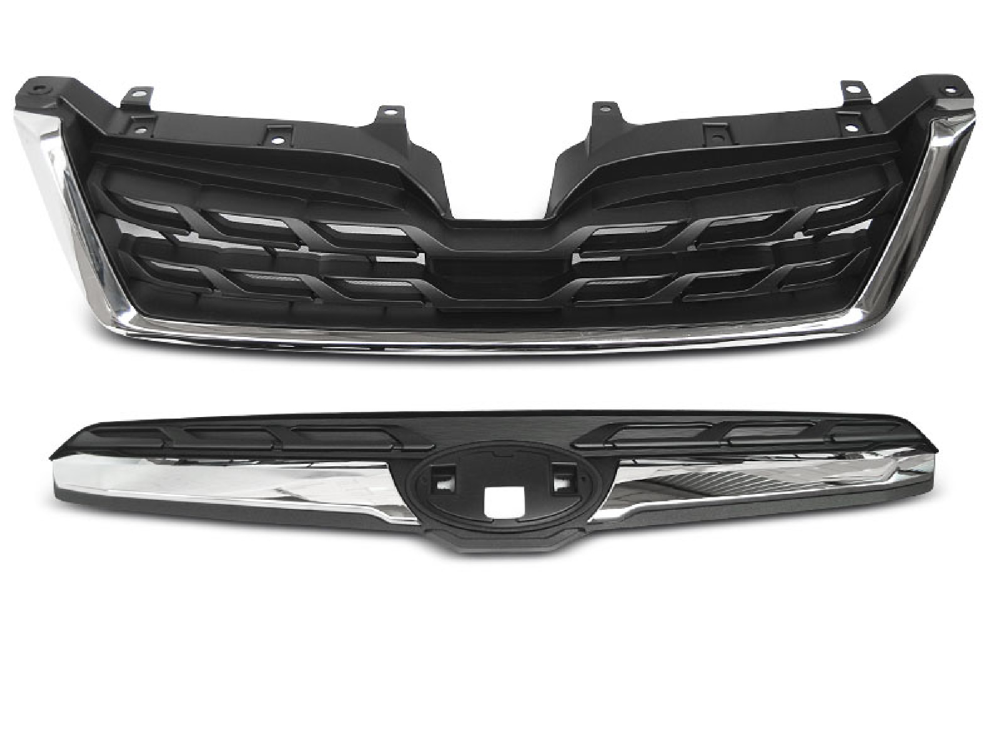 Grill SUBARU FORESTER IV 13-18 CHROME BLACK LCI STYLE