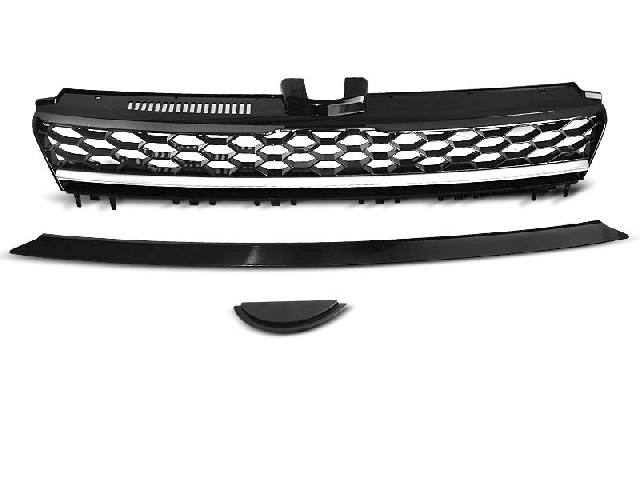 GRILL SPORT BLACK CHROME fits VW GOLF 7 13-17 GRILL SPORT BLACK CHROME fits VW GOLF 7 13-17
