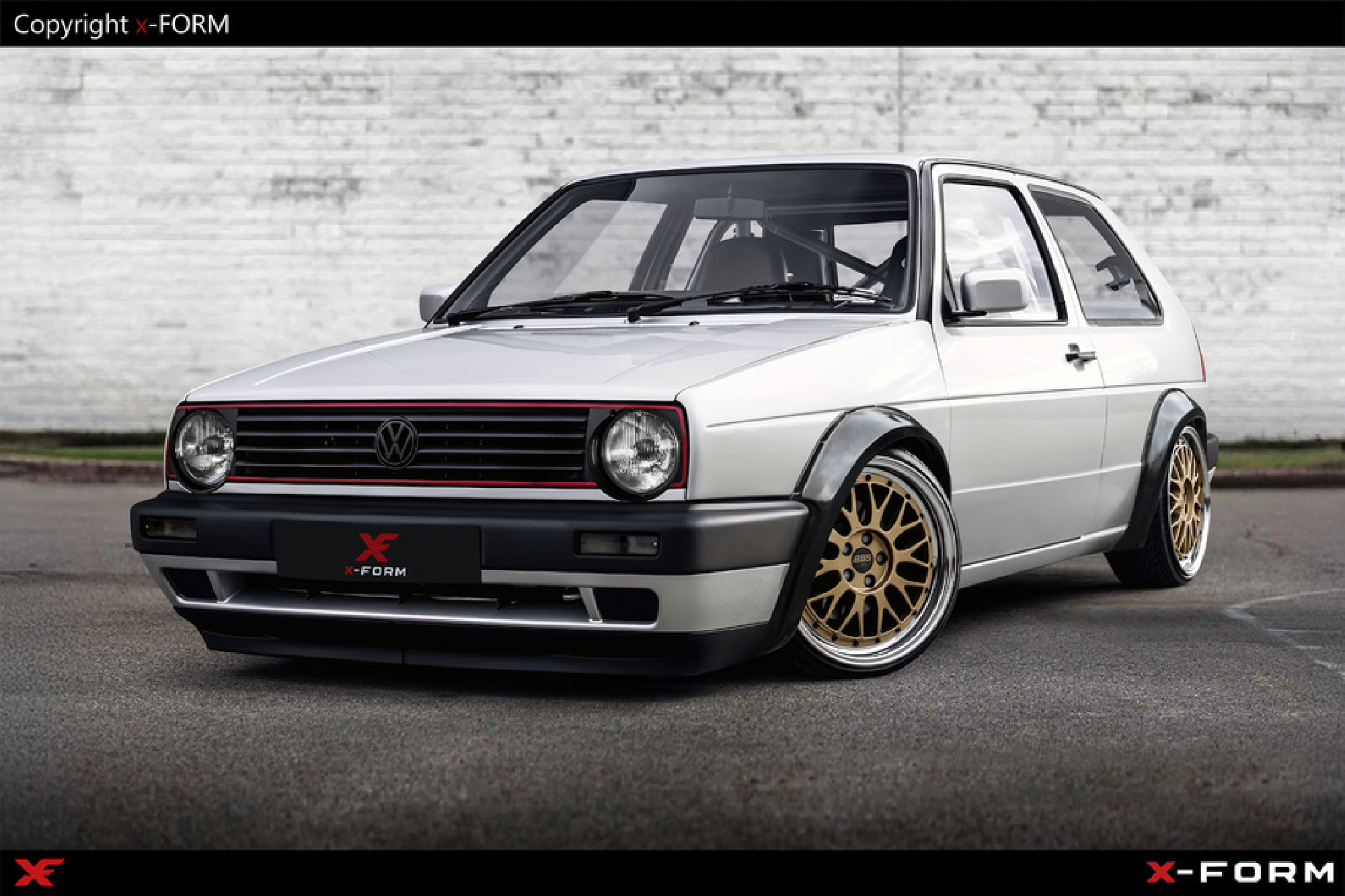  Volkswagen Golf II  Kotflügelverbreiterung (kein Original VW)