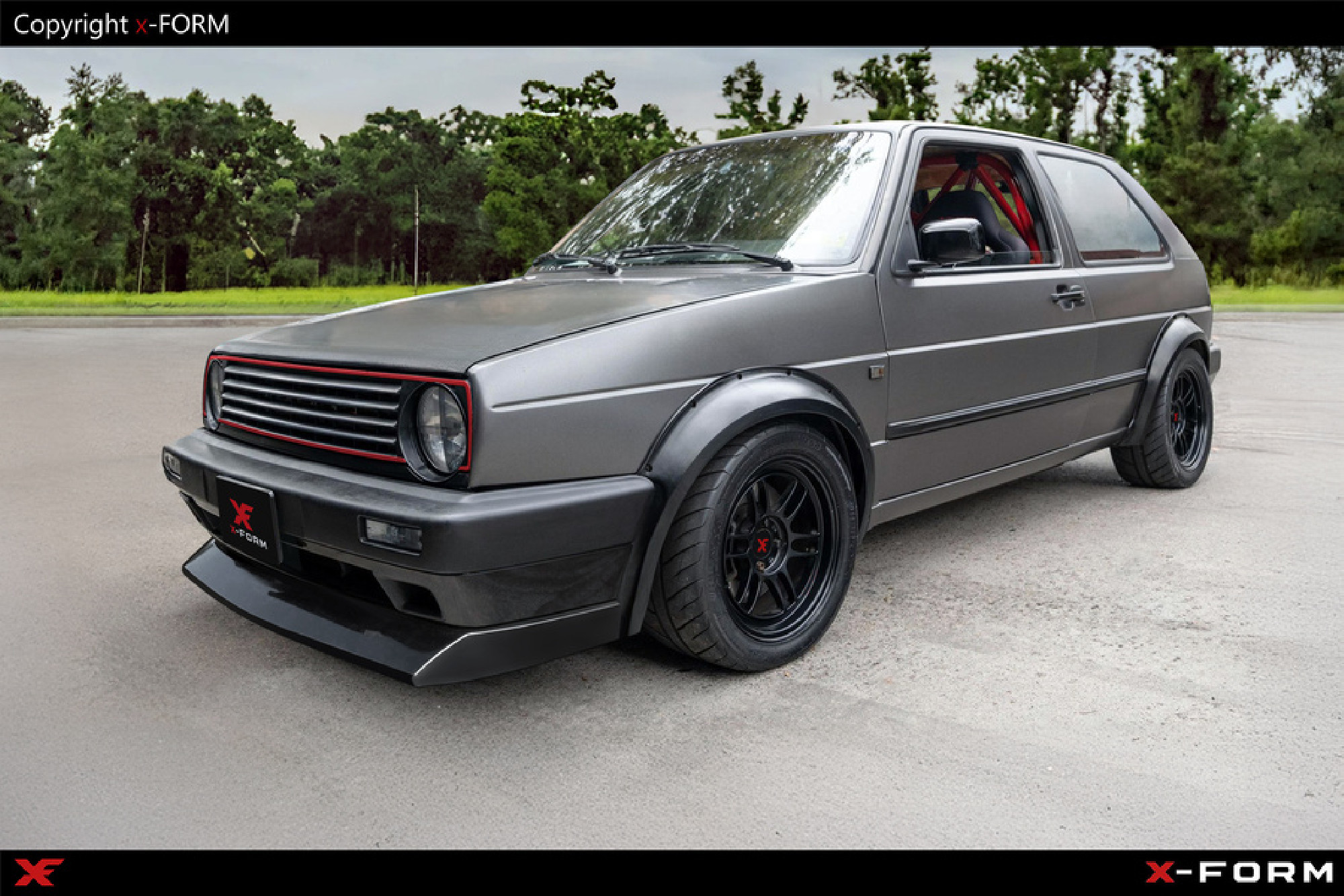 Frontlippe Frontansatz geeignet für Volkswagen Golf II  Frontspoiler Lippe