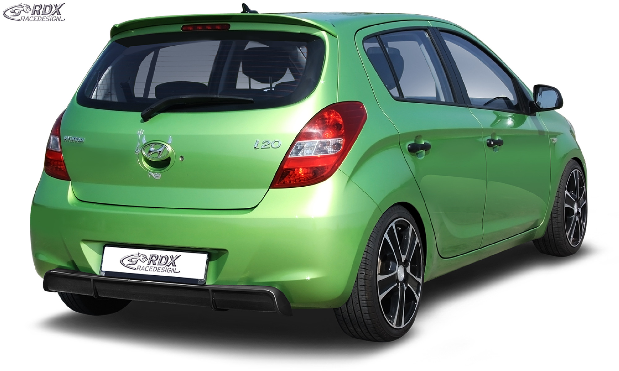 Heckansatz für HYUNDAI i20 PB / PBT (2008-2012) Diffusor Heckblende Heckdiffusor